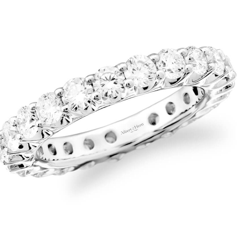 Diamond eternity ring with 20 stones in 18k gold – Diamond Tales