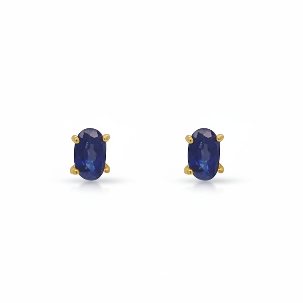 Oval gemstone earrings with removable diamond jackets in 18k gold – Diamond Tales