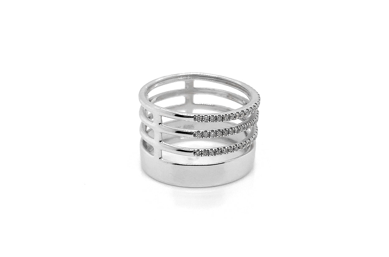 Ring 14kt White Gold & Diamonds - Diamond Tales Fine Jewelry