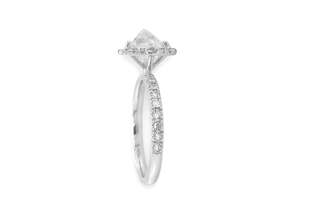 Ring 18kt White Gold & Rough Diamond - Diamond Tales Fine Jewelry