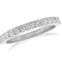 18k white gold half diamond band with 0.30 ctw round brilliant diamonds by Diamond Tales