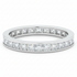 18k white gold eternity band with 0.98 ctw princess-cut diamonds by Diamond Tales
