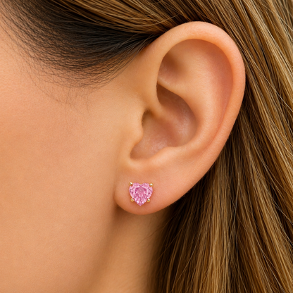 14k-gold-pink-sapphire-heart-stud-earrings
