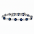 14k white gold bracelet with ceylon sapphires and marquise diamonds