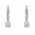 14k white gold lab diamond mini hoop earrings with 2.20 ct total lab grown diamonds