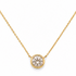 14k yellow gold pendant necklace with 0.85 ct natural diamond