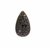 14k yellow gold diamond rondelle barrel pendant necklace black diamonds