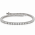 18k white gold diamond tennis bracelet with 75 round brilliant diamonds, 1.98 ct