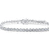 14k white gold tennis bracelet with 58 round brilliant diamonds totaling 2.00 ctw by Diamond Tales