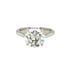 Platinum ring with 3.02 ctw GIA round diamond by Diamond Tales
