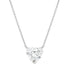 Platinum necklace with 3.02 ctw heart-shaped diamond by Diamond Tales