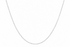 14k white gold rolo chain necklace, 18 inch adjustable