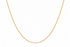 14k yellow gold rolo chain necklace, 18 inch adjustable