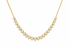 Necklace 14kt Gold Round Fancy Yellow Diamonds 12.66 cts Adjustable