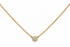 Necklace 14kt Yellow Gold with Central Diamond 0.14 carats