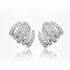 14k yellow gold diamond claw lobe stud earrings with 0.55 total carat weight