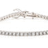 Lab grown round diamond tennis bracelet set in 14k white gold