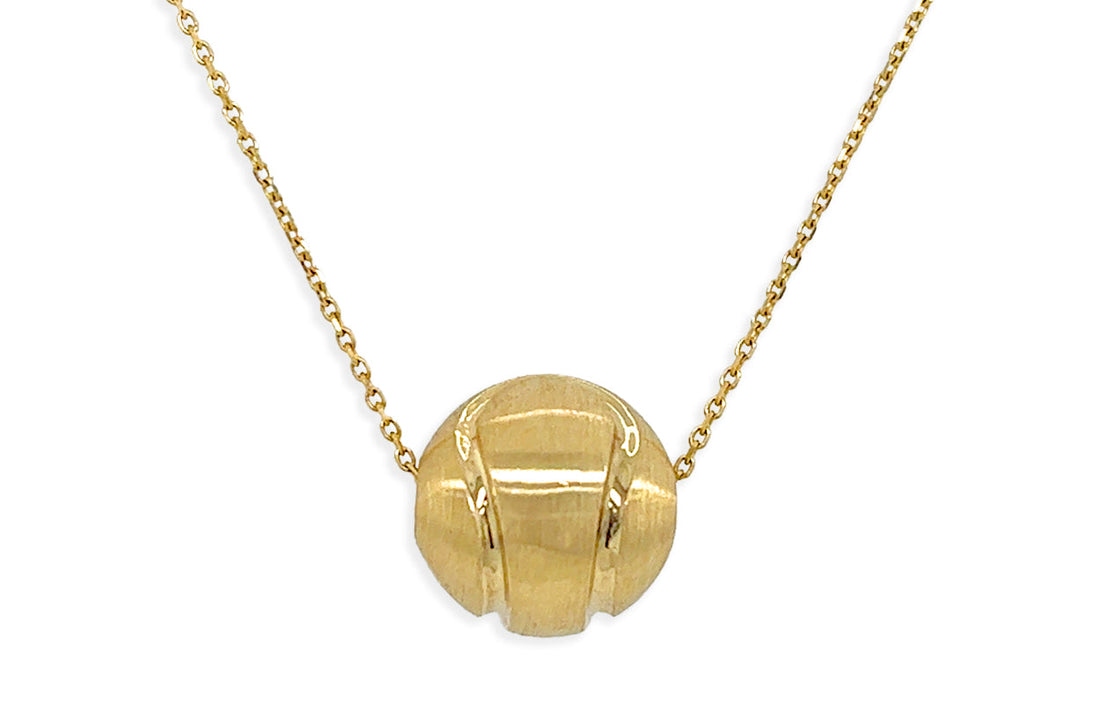 Necklace Tennis &amp; Padel Ball 14kt Gold