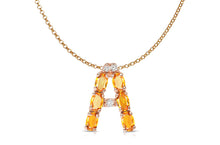 Load image into Gallery viewer, Pendant Letter A Initial 18kt Gold
