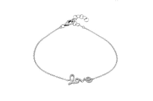 Bracelet 14kt Gold Chain Love & Diamonds - Diamond Tales Fine Jewelry