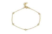 Load image into Gallery viewer, Bracelet 14kt Gold Diamond By The Yard Chain - Diamond Tales Fine Jewelry
