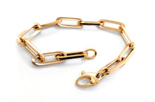 Load image into Gallery viewer, Bracelet 14kt Gold Paper Clip - Diamond Tales Fine Jewelry
