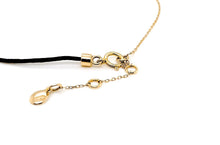Load image into Gallery viewer, Bracelet 18kt Gold Chain Silk Cord &amp; Diamond Bezel - Diamond Tales Fine Jewelry
