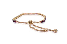 Load image into Gallery viewer, Bracelet 18kt Yellow Gold &amp; Ruby Adjustable - Diamond Tales Fine Jewelry
