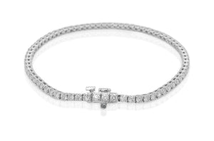 Bracelet Perpetual Tennis 18kt White Gold & 59 Diamonds - Diamond Tales Fine Jewelry