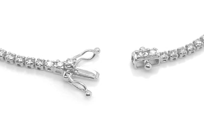 Bracelet Perpetual Tennis 18kt White Gold &amp; 98 Diamonds - Diamond Tales Fine Jewelry