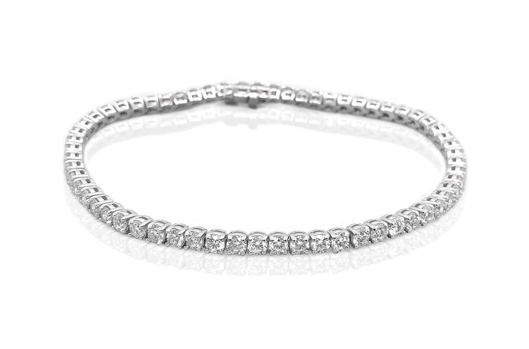 Bracelet Perpetual Tennis 18kt White Gold & Diamonds - Diamond Tales Fine Jewelry