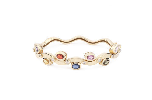 Bracelet Sapphires & Diamonds Yellow Gold - Diamond Tales Fine Jewelry