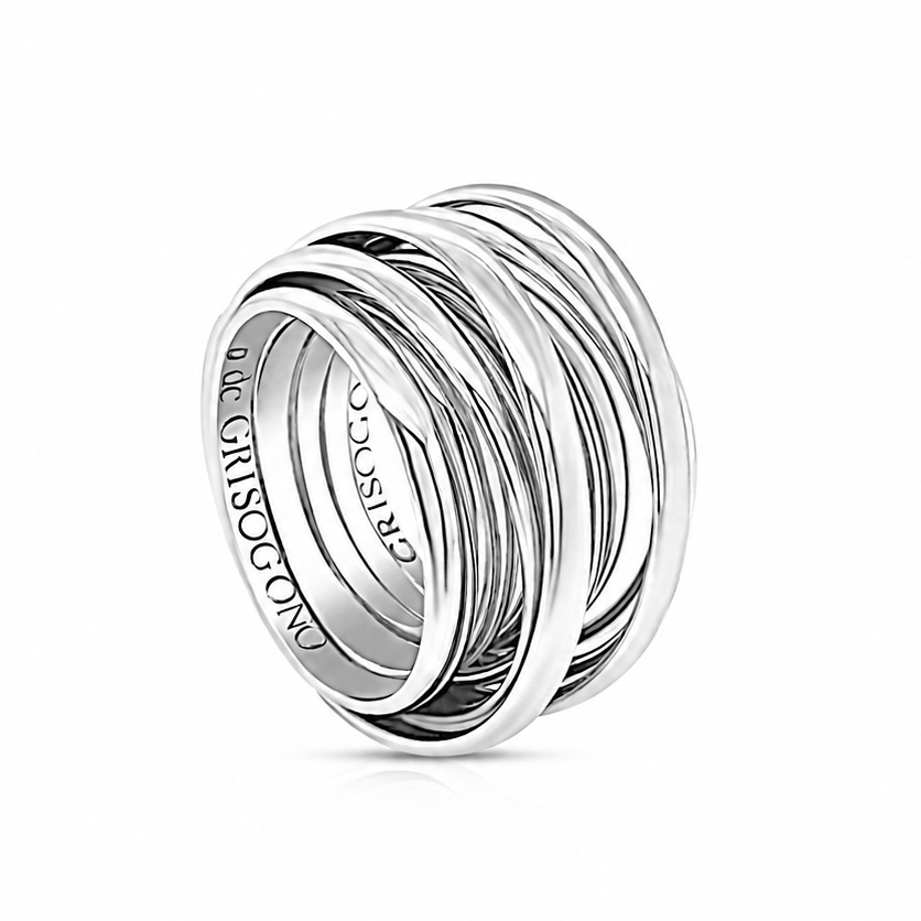 de GRISOGONO Allegra ring in 18k white gold