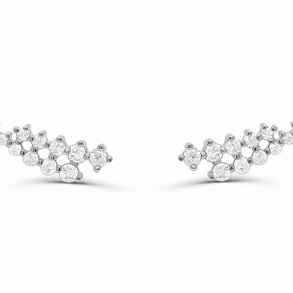 14k gold diamond crawler earrings by Diamond Tales