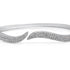18k white gold open bangle bracelet with round brilliant diamonds by Diamond Tales