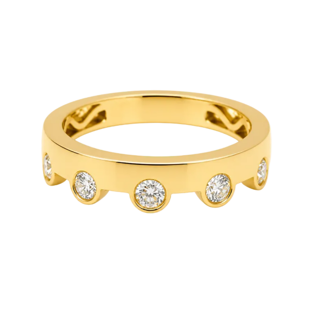 14k yellow gold diamond ring by Diamond Tales