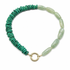 Prehnite and green magnesite hoop necklace on gold plated sterling silver – Diamond Tales Summer 2026