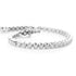 18k white gold tennis bracelet with 57 round brilliant diamonds by Diamond Tales