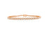 3.01ct diamond tennis bracelet in 18k rose gold
