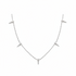diamond triangle station necklace in 14k gold with geometric triangle motifs