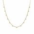 diamond triangle station necklace in 14k gold with geometric triangle motifs