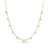 diamond triangle station necklace in 14k gold with geometric triangle motifs