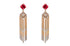 Earrings 14kt Gold Tourmaline & Diamonds Drop - Diamond Tales Fine Jewelry