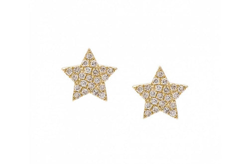 Earrings Star Gold & Diamonds - Diamond Tales Fine Jewelry