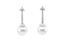 Load image into Gallery viewer, Earrings Timeless South Sea Pearls &amp; Diamonds - Diamond Tales Fine Jewelry
