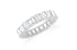 Eternity Ring 18kt White Gold & Emerald Cut Diamonds 3.80 cts - Diamond Tales Fine Jewelry
