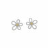 18k gold fancy yellow and round diamond flower earrings by Diamond Tales