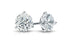 GIA certified 6.02 ctw round diamond stud earrings in platinum – Diamond Tales