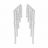 graduated diamond inline drop earrings in 14k gold with round diamonds