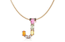 Load image into Gallery viewer, Pendant Letter J Initial 18kt Gold
